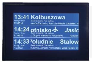 Wyświetlacz peronowy wejściowy HUSAR WPW